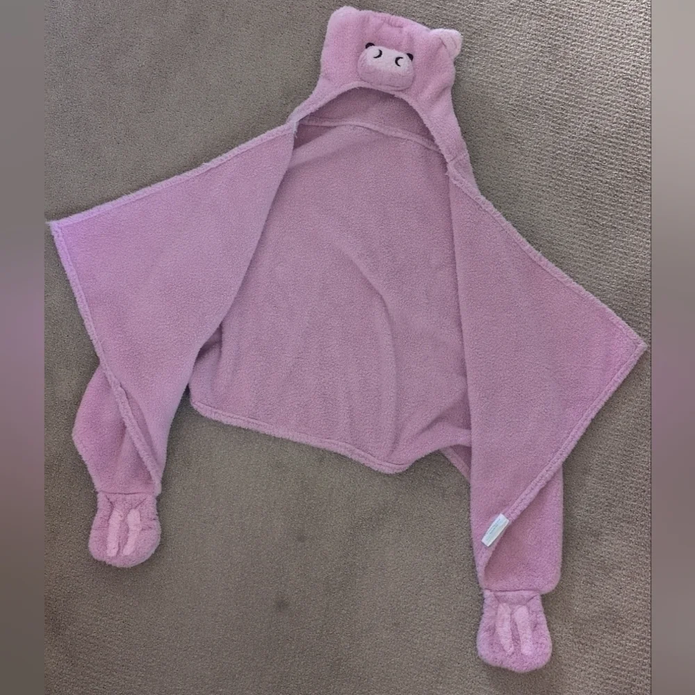 Just For Kids Unisex Hooded Pig Blanket